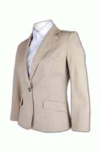 BWS041 hong kong staff uniform custom staff suits working cost suits material supplier wholesale company hk Hong Kong  taupe blazer
